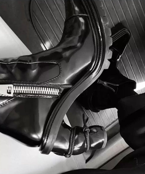 Curl Heel Bootie